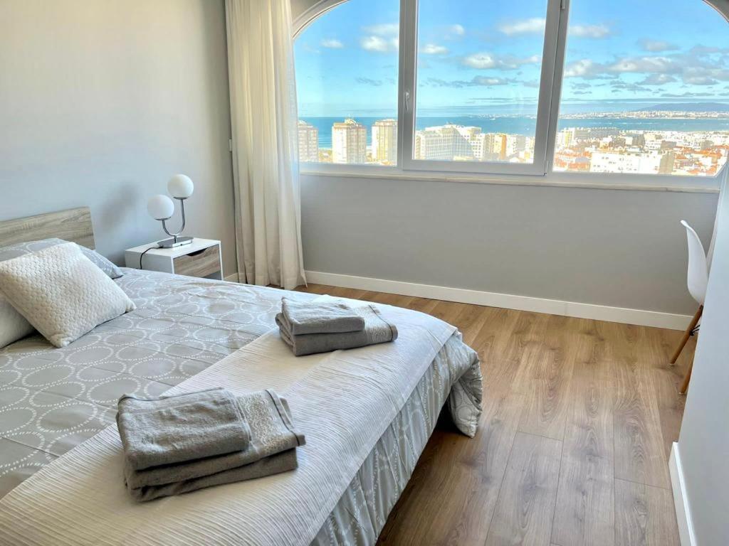T2 Com Uma Vista Deslumbrante Sobre O Atlantico! Apartment Costa da Caparica Exterior photo